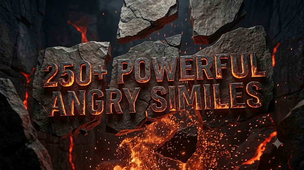 Powerful Angry Similes