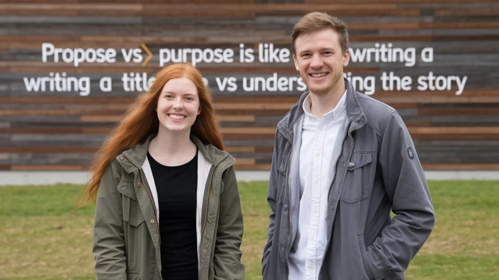 Propose vs Purpose Is Like Writing a Title vs Understanding the Story
