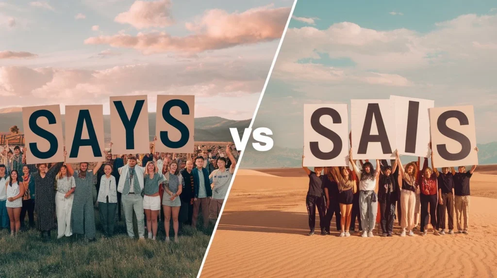 Sais vs Says
