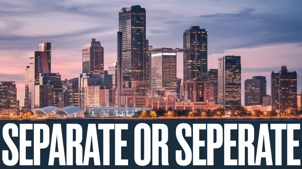 Separate or Seperate