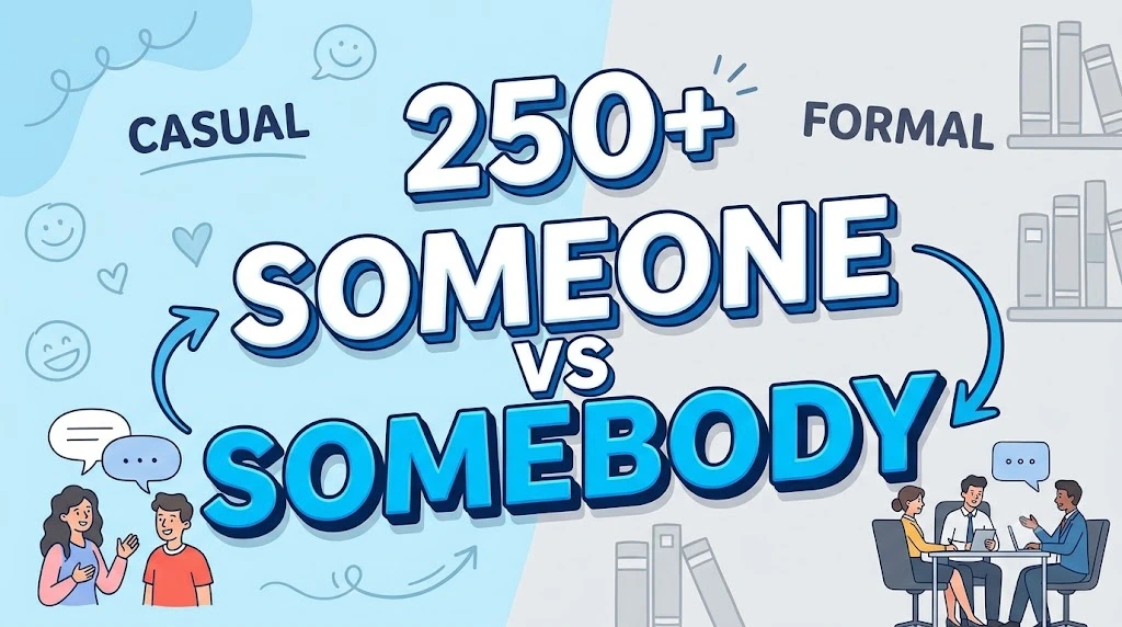 Someone vs Somebody