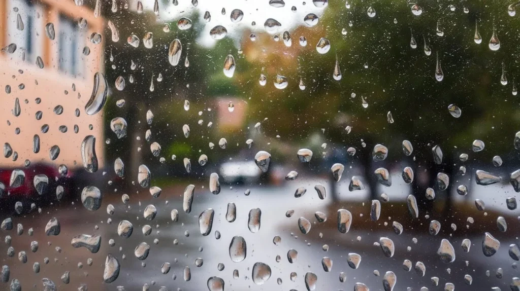 Spatter vs Splatter Like Rain Hitting a Window