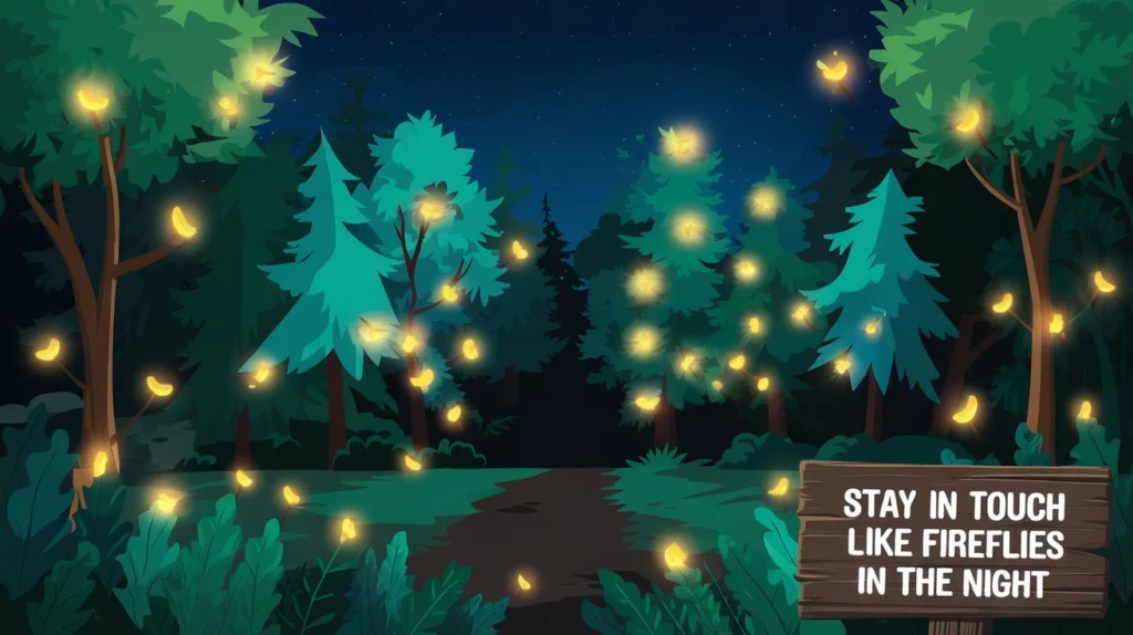 Stay in Touch Like Fireflies in the Night