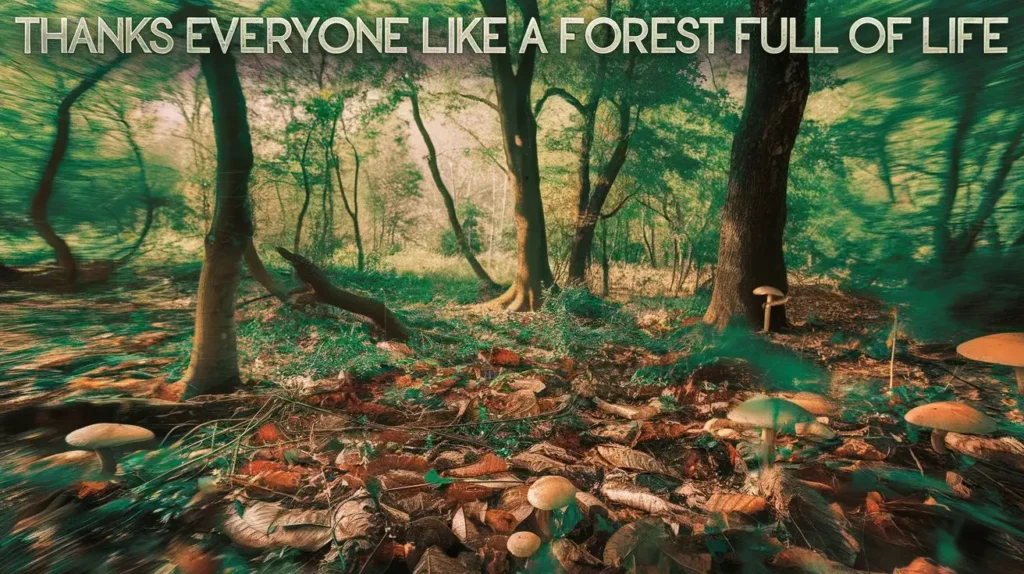 Thanks Everyone Like a Forest Full of Life
