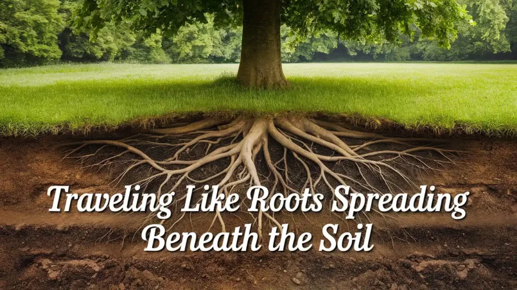 Traveling Like Roots Spreading Beneath the Soil
