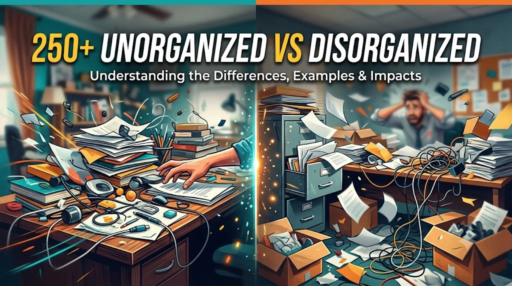 Unorganized vs disorganized