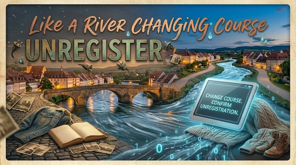 Unregister Like a River Changing Course
