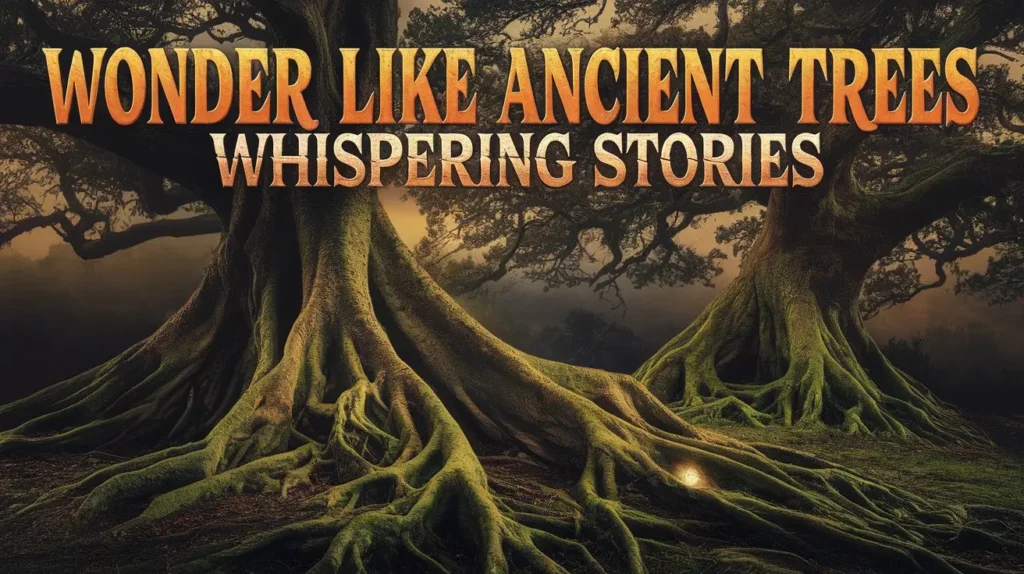 Wonder like ancient trees whispering stories