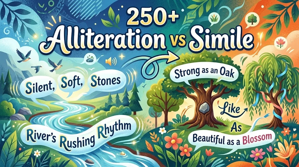 Alliteration vs Simile