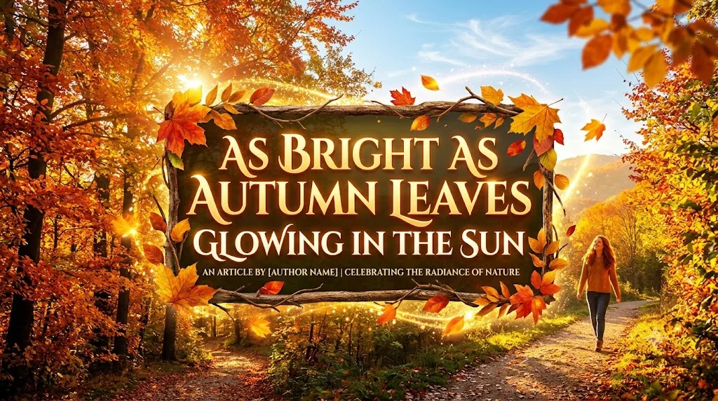 As Bright as Autumn Leaves Glowing in the Sun