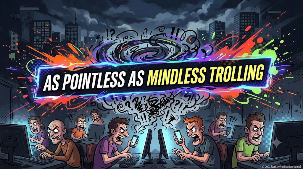 As pointless as mindless trolling