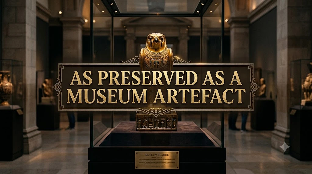 As preserved as a museum artefact