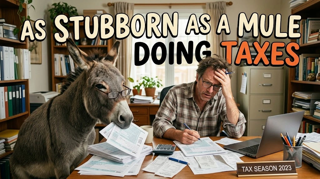 As Stubborn as a Mule Doing Taxes