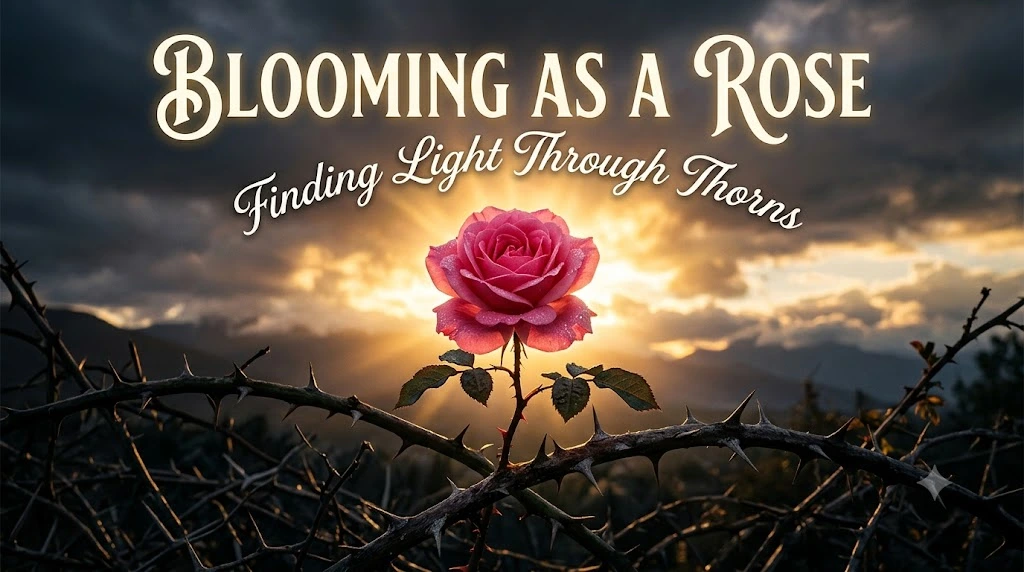 Blooming as a Rose Finding Light Through Thorns