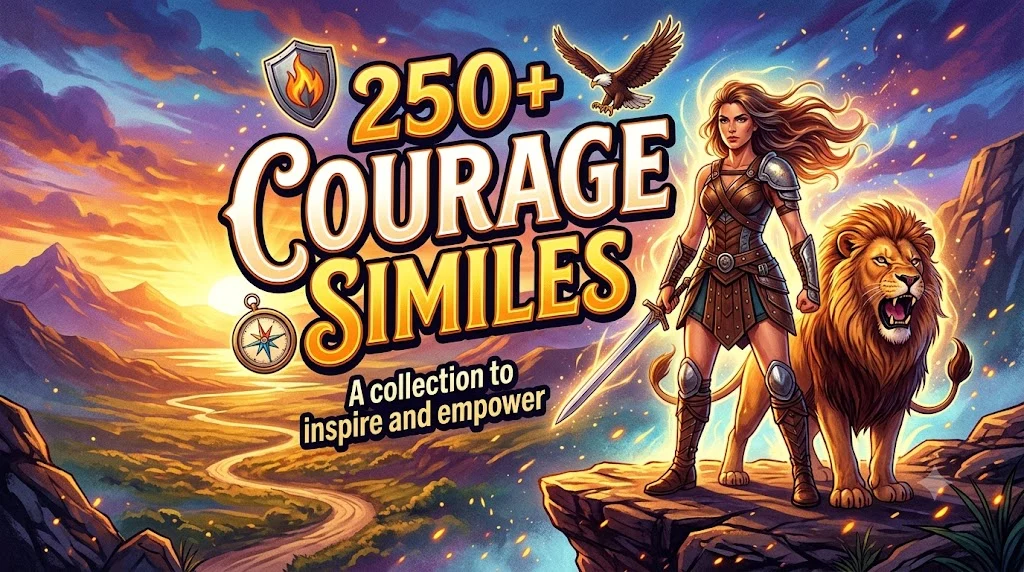 Courage Similes