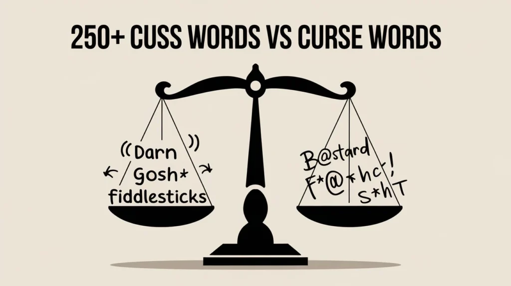 Cuss Words vs Curse Words