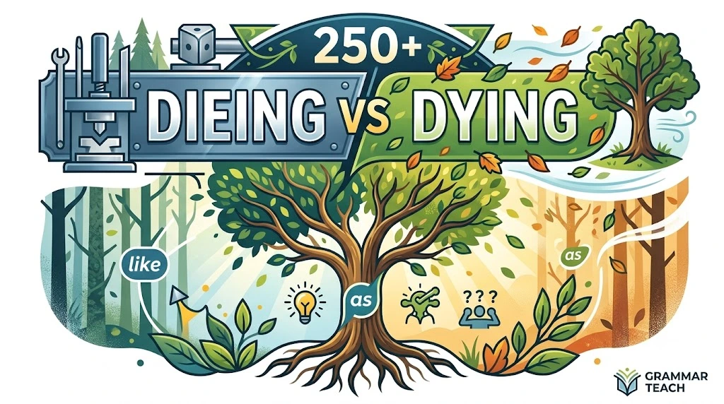 Dieing vs Dying