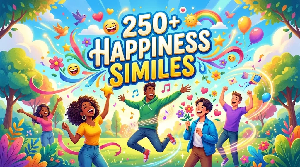 Happiness Similes
