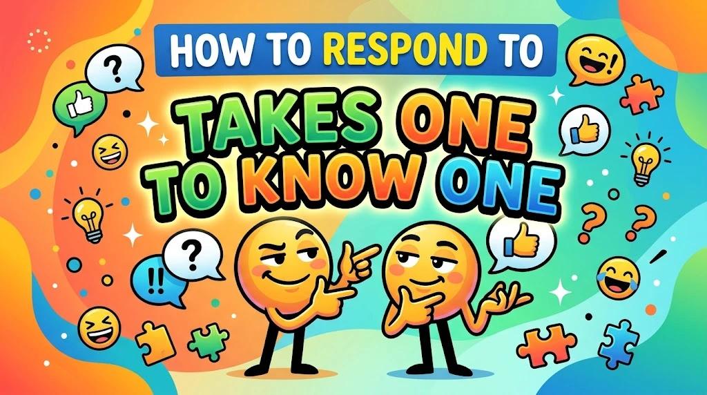 How to Respond to Takes One to Know One