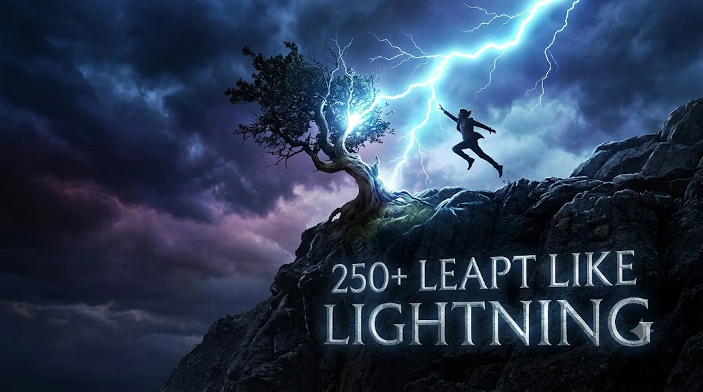 Leapt Like Lightning