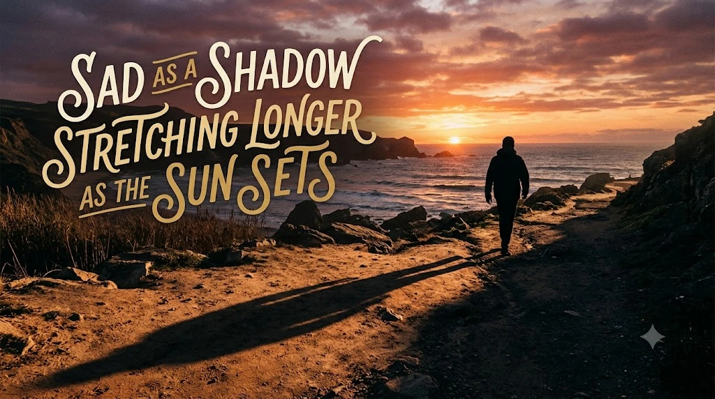 Sad as a Shadow Stretching Longer as the Sun Sets