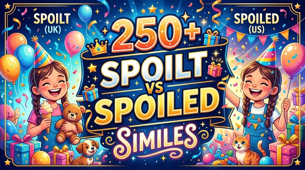 Spoilt vs Spoiled Similes