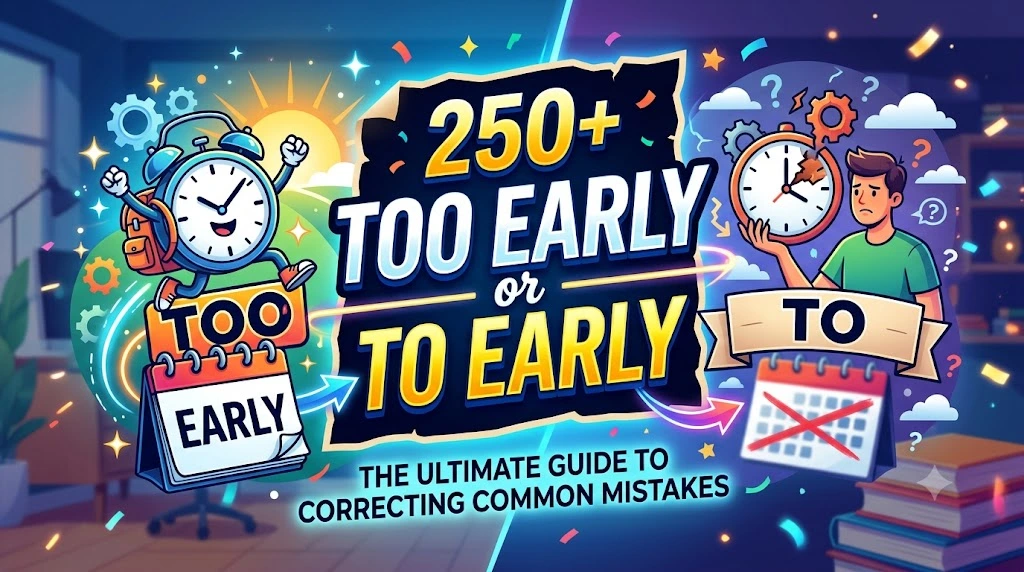Too Early or To Early