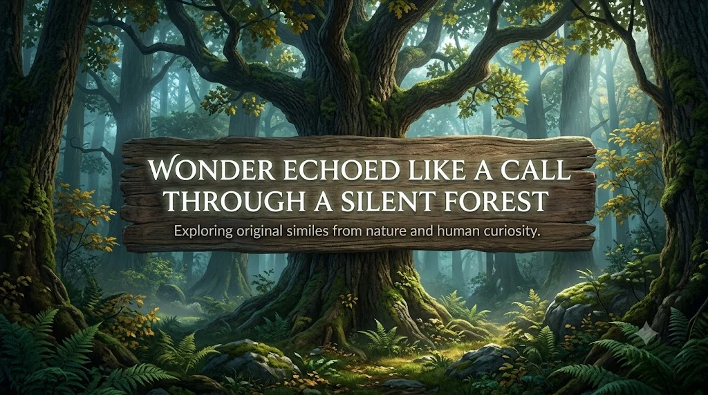 Wonder Echoed Like a Call Through a Silent Forest
