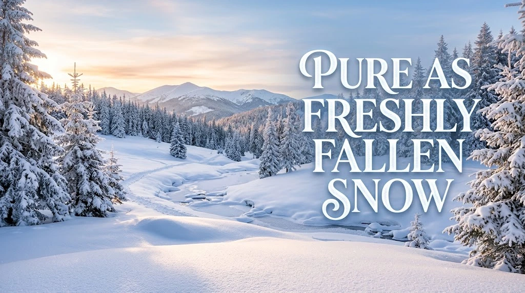 Pure as Freshly Fallen Snow